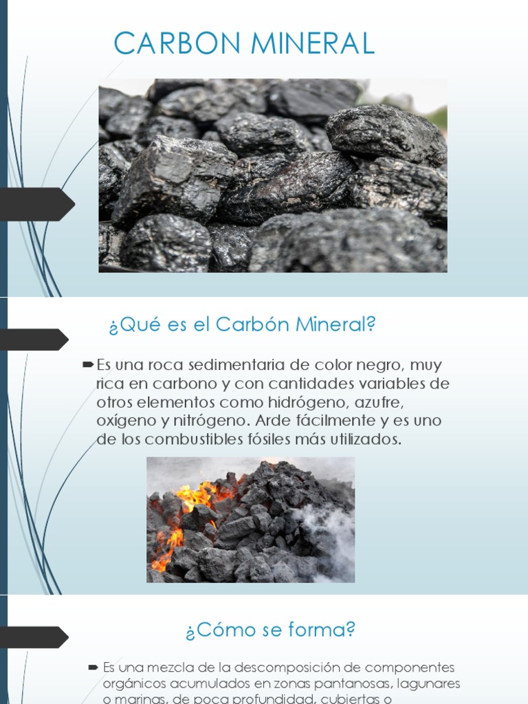 CARBON MINERAL Ciencias de Los Materiales | Carbón | Turba