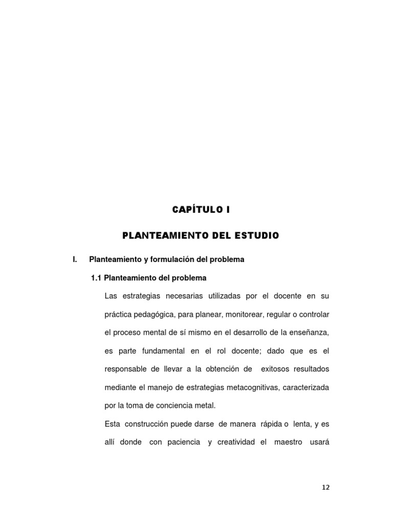 Estrategias Metacognitivas | PDF | Teoria de la mente | Aprendizaje