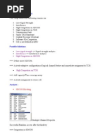 Call Setup Failure and TCH Blocking