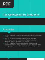 The CIPP Model for Evaluation