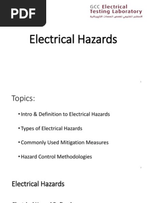 Electrical hazards pdf