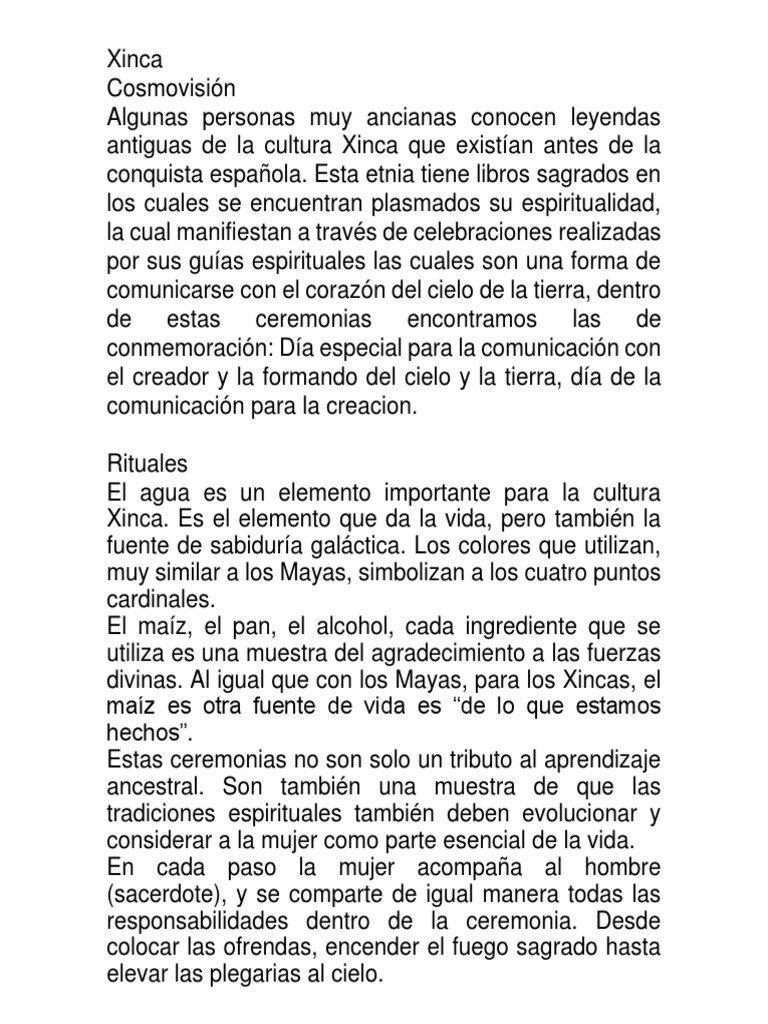 Xinca | PDF | Civilización maya