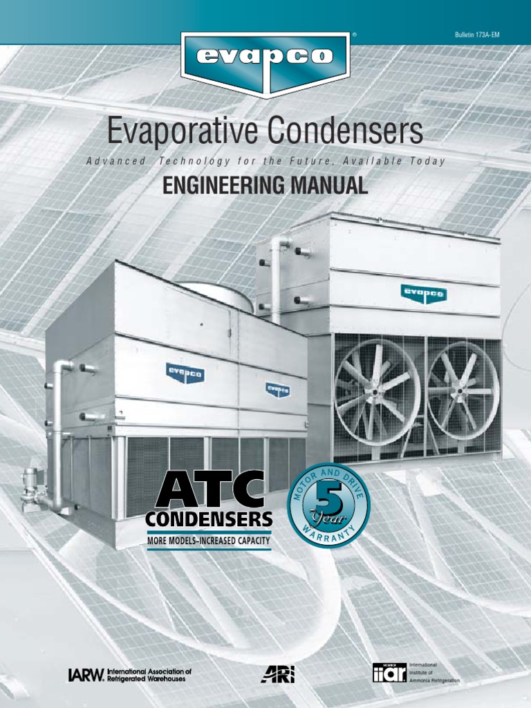 Evapco Evaporative Condenser Engineering Manual 1 1 PDF Duct (Flow