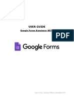 User Guide Google Forms