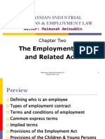 Malaysian Industrial Relations & Employment Law: The Employment Act and Related Acts