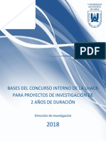 PROYECTOS INVESTIGACION Concurso UnACh BASES 2018 PDF