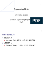 Engineering Ethics: Dr. Farhat Kaleem