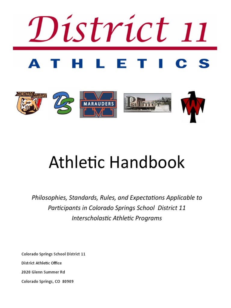 Colorado Springs Athletic Handbook | PDF | Sports | Bullying
