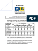 LIC SZ Notification PDF
