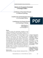 ALVES, C DeLMONDEZ, P. 2005. Contribuicoes Do Pensamento Decolonial A Psicologia