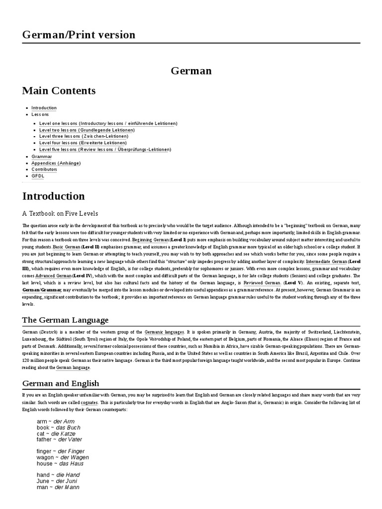 German Print Version PDF, PDF, German Language