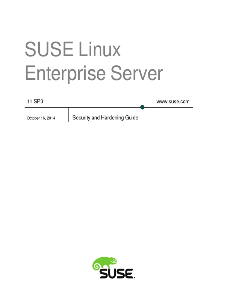 SUSE Linux Enterprise Server: 11 SP3 Security and Hardening Guide | PDF ...