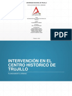 Intervecnion en El Centro Historico de Trujillo