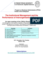 2.Banner - Institutuional Mngt and the Performance of Interorganisational Relations