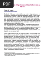 Aportaciones Del Psicoanalisis Al Discurso Juridico