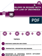 Problems in Regard With Labor Law of Indonesia