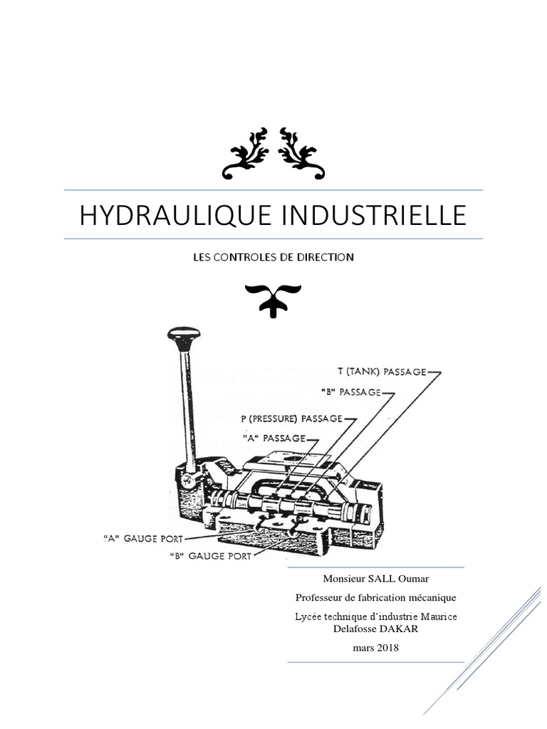 Contrôles de Direction en Hydraulique | PDF | Pression | Pompe