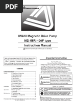 IWAKI Magnetic Drive Pump MD-55F/-100F Type Instruction Manual