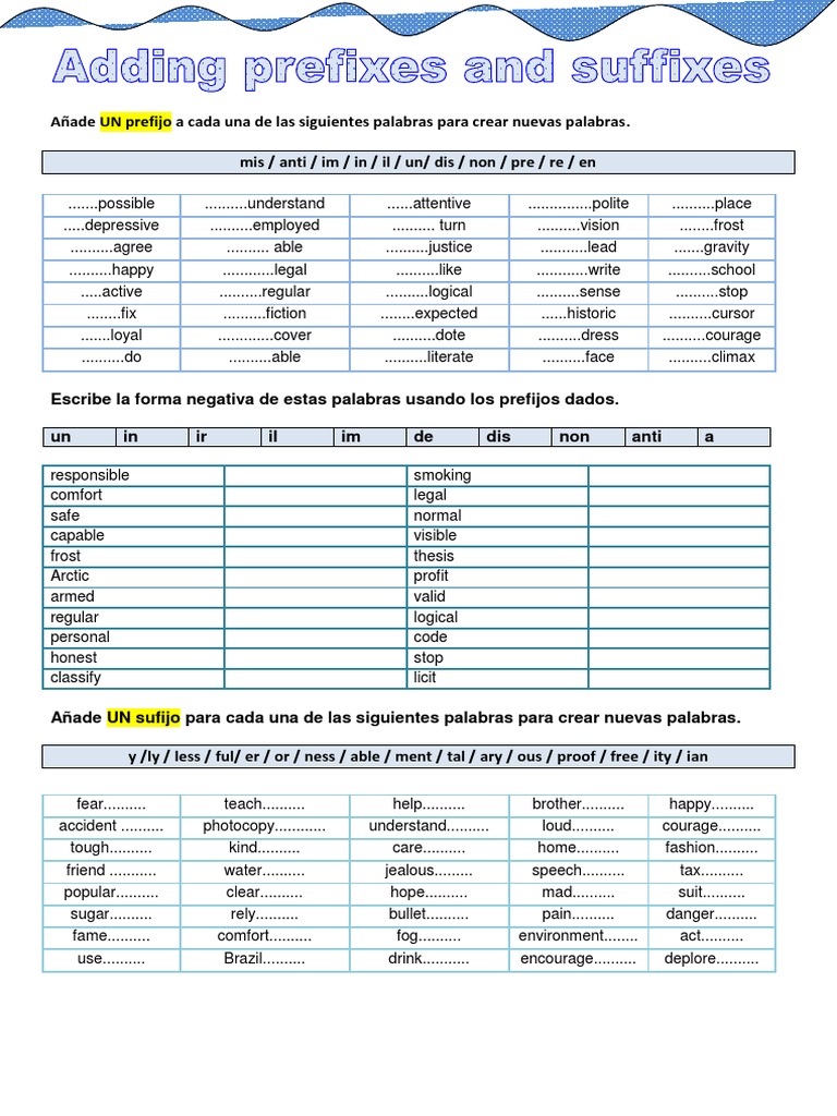 Prefixes | PDF