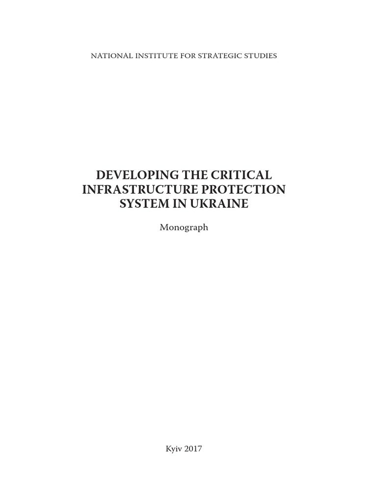 Developing The Critical Infrastructure P PDF | PDF | National Security ...