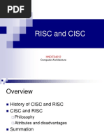 Risc and Cisc: Computer Architecture