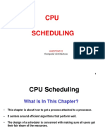 CPU Scheduling: Computer Architecture