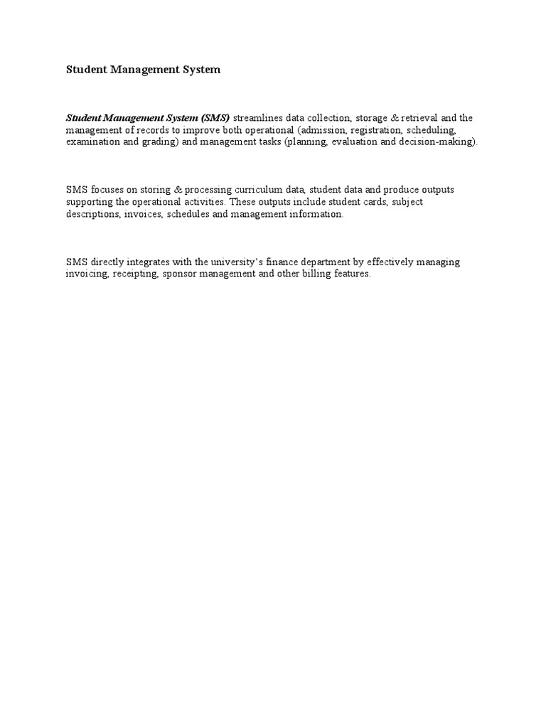 Student Management System | PDF