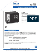 Auto Start Generator Control Panel: Model UCS 200