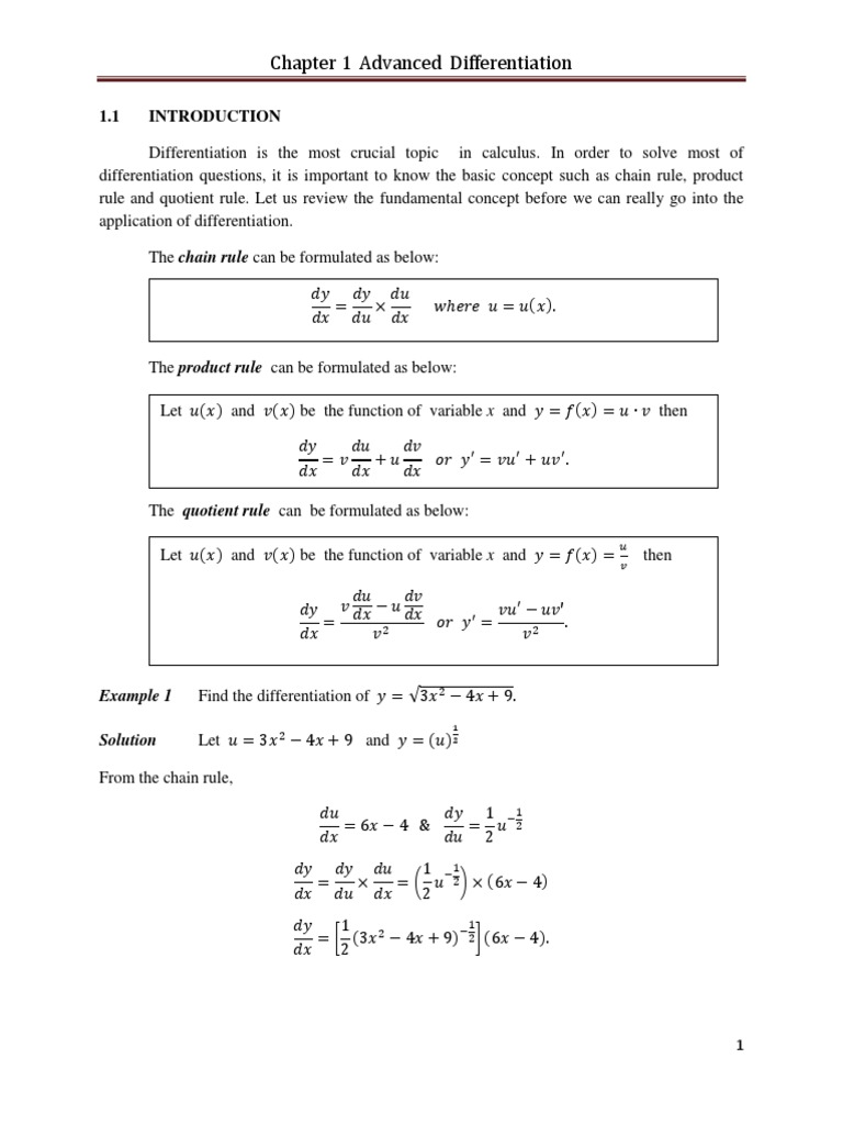 Chap 1 Derivative Area