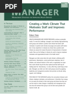 Work Climate Issue