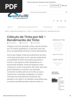 Cálculo de Tinta Por M2 - Rendimento Da Tinta _ ConstruFácil RJ