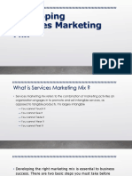 Developing Services Marketing Mix: Presented by A.Karthik