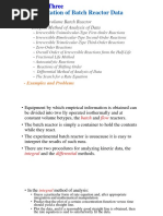 Interpretation of Batch Reactor Data: Chapter Three