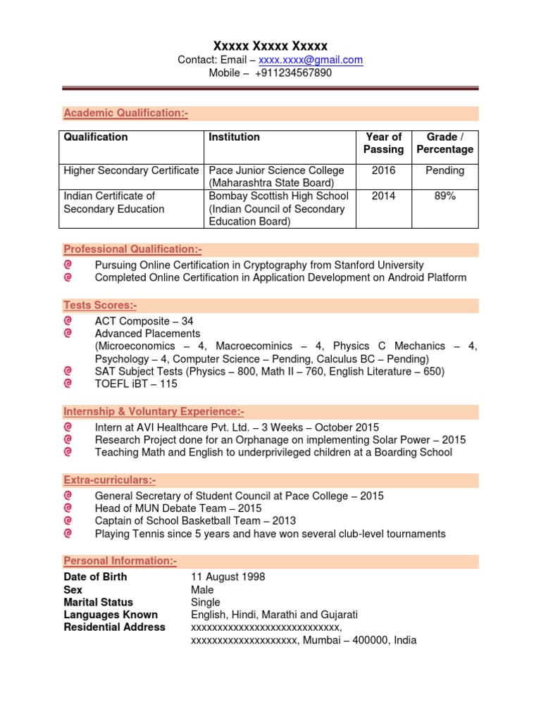 Academic Qualifications and Achievements | PDF
