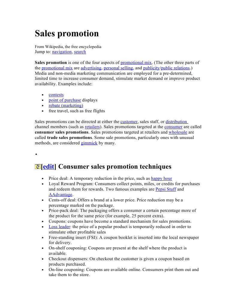 Understanding Sales Promotion Techniques | PDF | Coupon | Promotion ...