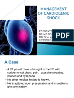 Management of Cardiogenic Shock