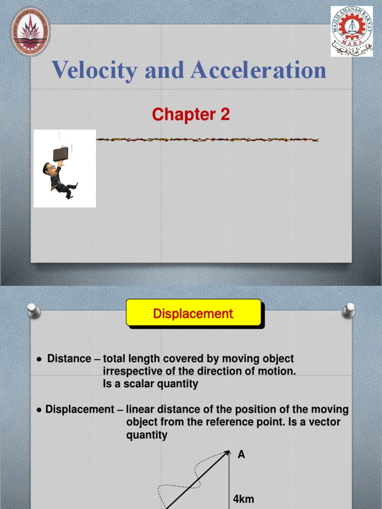 Velocity and Acceleration Concepts | PDF | Speed | Acceleration