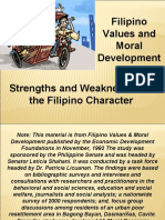 Filipino Values and Moral Development Strengths and Weaknesses of The Filipino Character