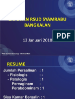 Laporan Rsud Syamrabu Bangkalan: 13 Januari 2018