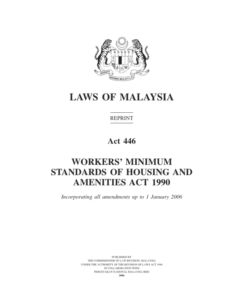Workers' Minimum Housing Standards Act | PDF | Finance & Money Management