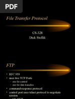 File Transfer Protocol: CS-328 Dick Steflik