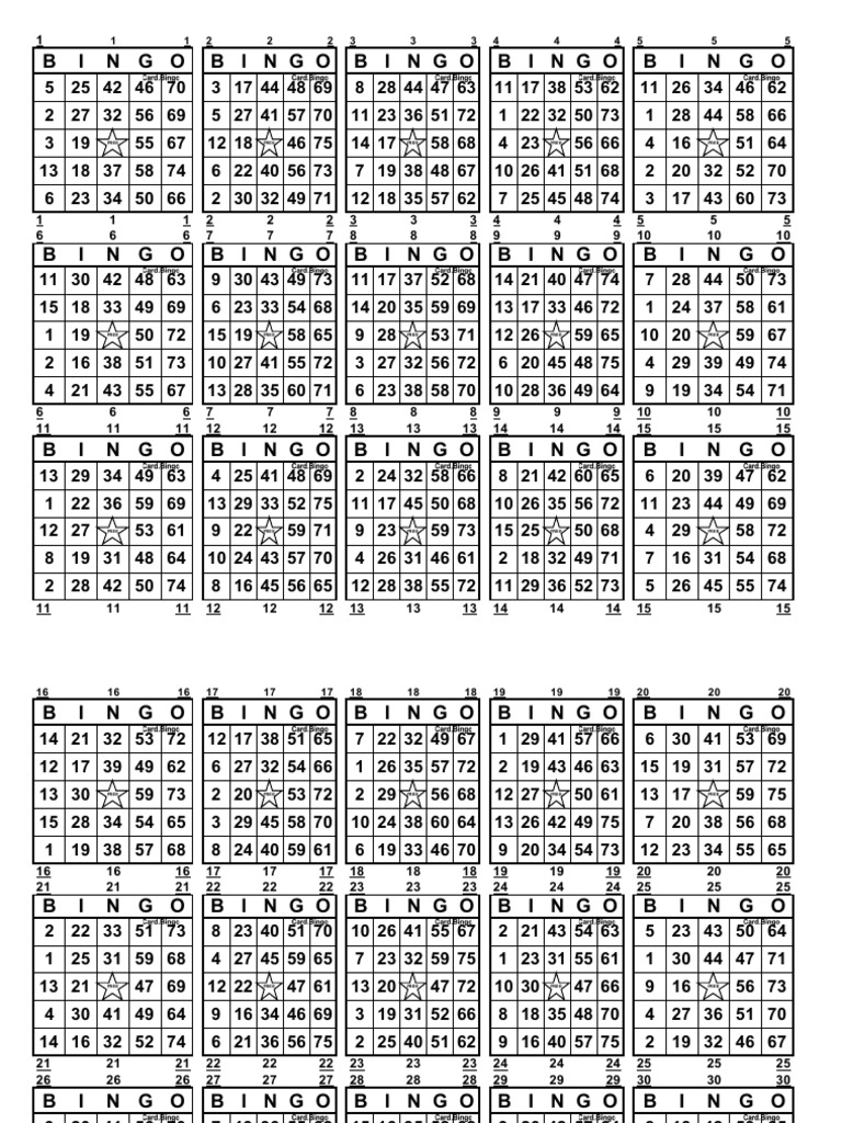 Bingo Number Patterns and Strategies | PDF