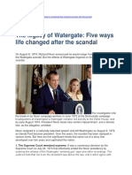 The Legacy of Watergate: Five Ways Life Changed After The Scandal