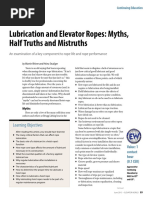 Lubrication and Elevator Ropes