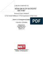 "Equity Research On Banking Sector": A Project Report On