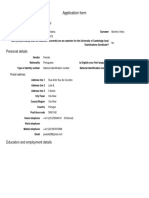 Application To Cambridge Examiner PDF
