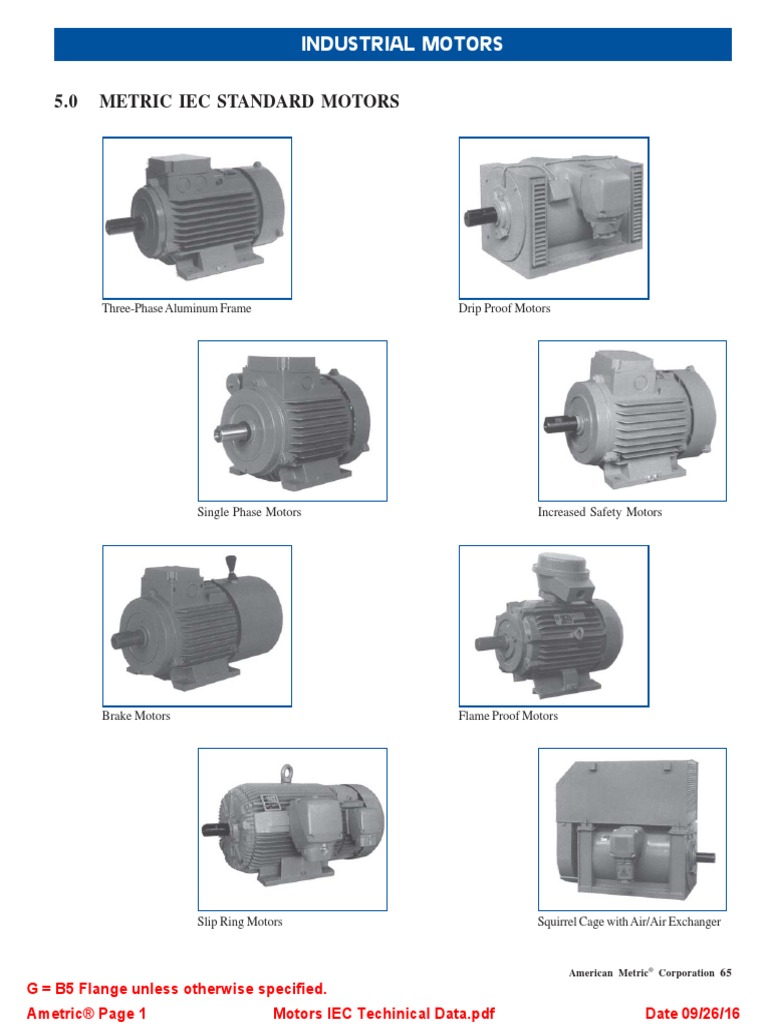 Motors IEC Techinical Data PDF | PDF | Electric Motor | Electrical ...