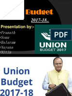 Union Budget: Presentation By