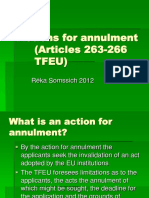 EU Annulment Actions: Grounds, Courts and Time Limits