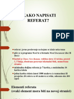 Kako Napisati Referat